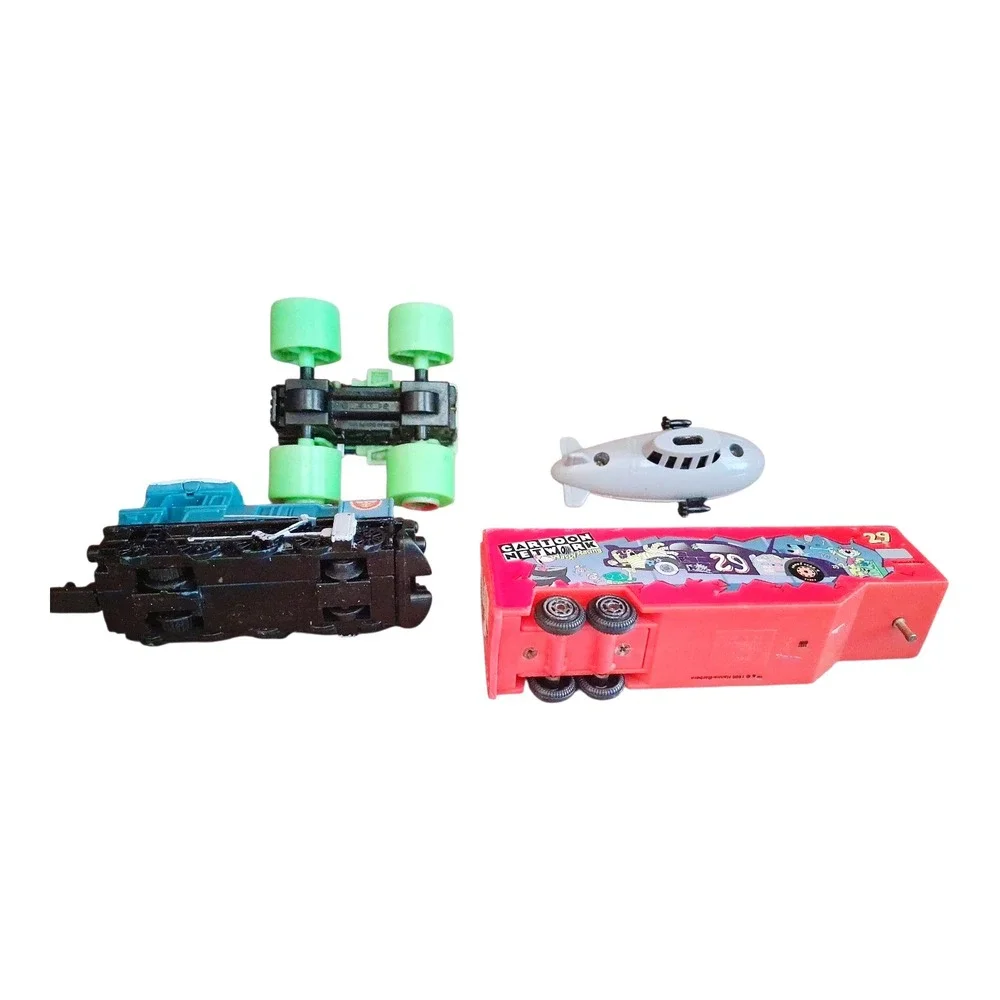 Vintage 1990s Diecast 10 Toy Car Lot Hot Wheels Cartoon Network Train Police Car